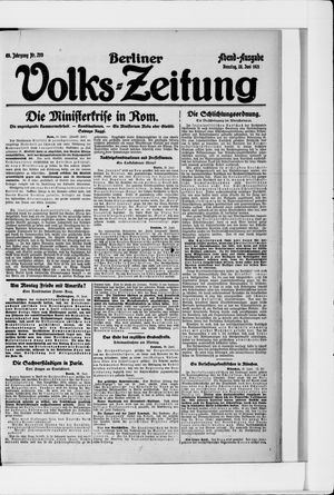Berliner Volkszeitung vom 28.06.1921