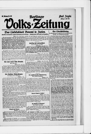 Berliner Volkszeitung on Jul 4, 1921