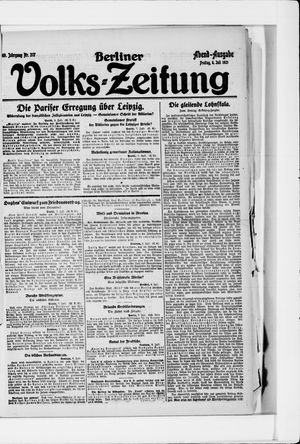 Berliner Volkszeitung vom 08.07.1921