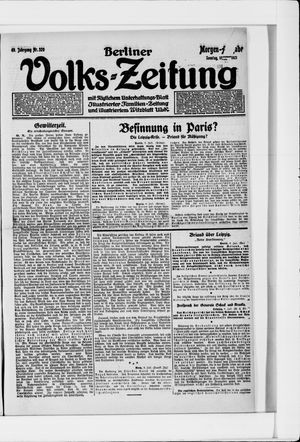 Berliner Volkszeitung vom 10.07.1921