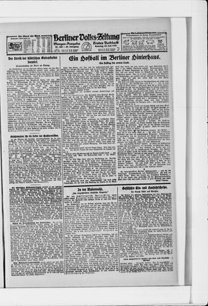 Berliner Volkszeitung vom 10.07.1921