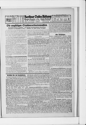 Berliner Volkszeitung vom 15.07.1921
