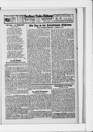 Berliner Volkszeitung vom 17.07.1921