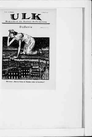 Berliner Volkszeitung vom 06.08.1921