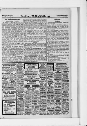 Berliner Volkszeitung vom 07.08.1921