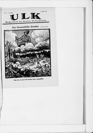 Berliner Volkszeitung on Aug 13, 1921