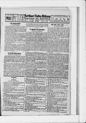 Berliner Volkszeitung on Aug 13, 1921