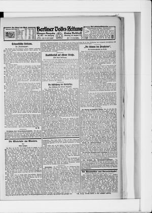 Berliner Volkszeitung vom 16.08.1921
