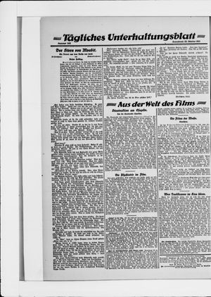 Berliner Volkszeitung vom 22.10.1921