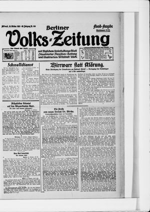 Berliner Volkszeitung vom 26.10.1921