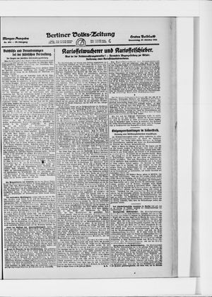 Berliner Volkszeitung vom 27.10.1921