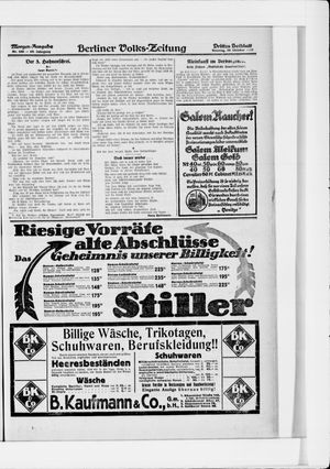 Berliner Volkszeitung vom 30.10.1921