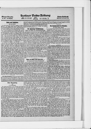 Berliner Volkszeitung vom 02.11.1921