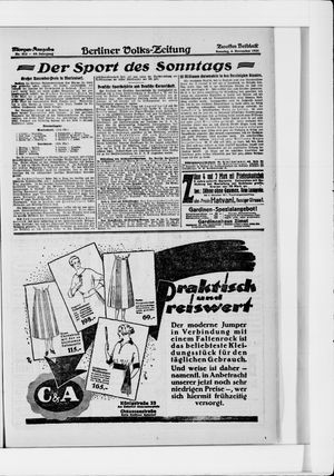 Berliner Volkszeitung vom 06.11.1921