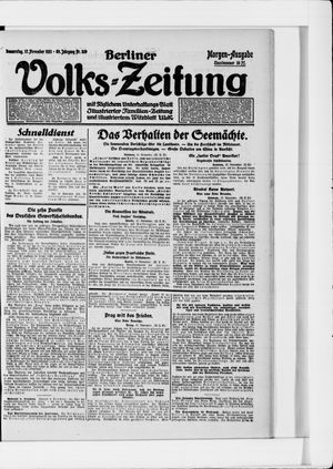 Berliner Volkszeitung vom 17.11.1921