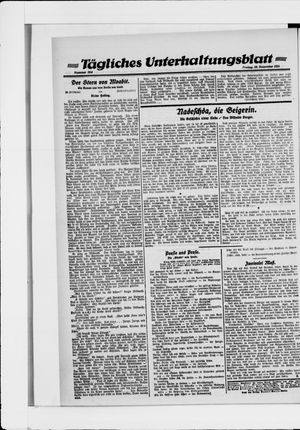 Berliner Volkszeitung vom 19.11.1921