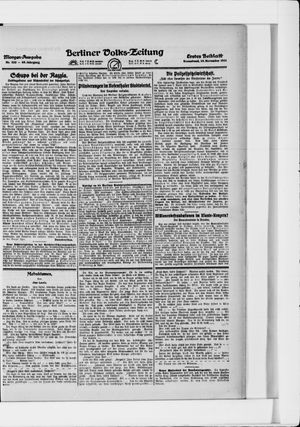 Berliner Volkszeitung vom 19.11.1921