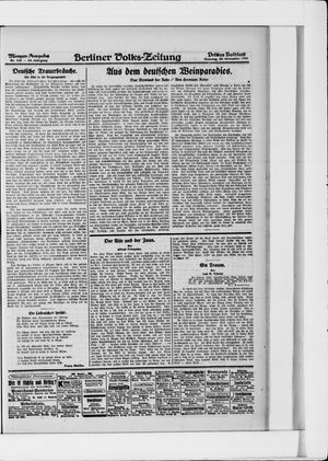 Berliner Volkszeitung vom 20.11.1921