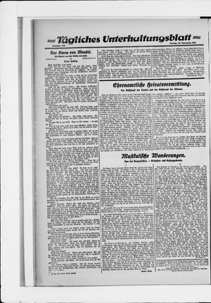 Berliner Volkszeitung vom 25.11.1921