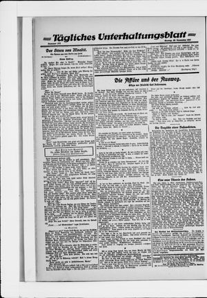 Berliner Volkszeitung vom 28.11.1921