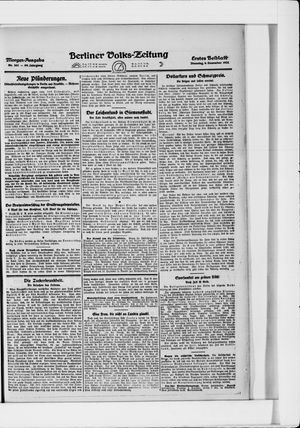 Berliner Volkszeitung vom 06.12.1921
