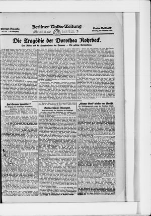 Berliner Volkszeitung vom 13.12.1921