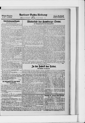 Berliner Volkszeitung vom 18.12.1921