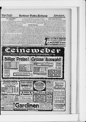 Berliner Volkszeitung vom 18.12.1921