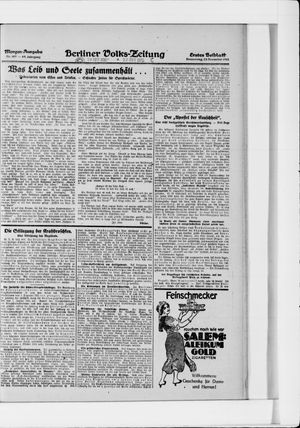 Berliner Volkszeitung vom 22.12.1921
