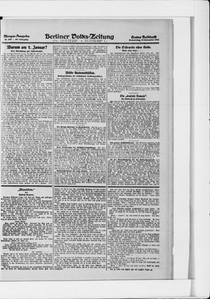 Berliner Volkszeitung vom 29.12.1921