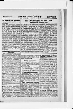 Berliner Volkszeitung vom 04.01.1922