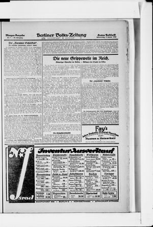 Berliner Volkszeitung vom 05.01.1922
