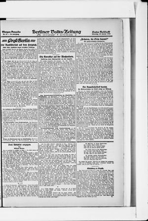 Berliner Volkszeitung vom 10.01.1922