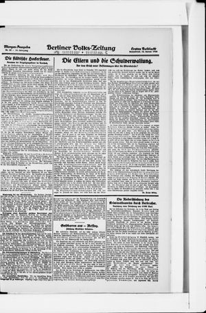 Berliner Volkszeitung vom 14.01.1922