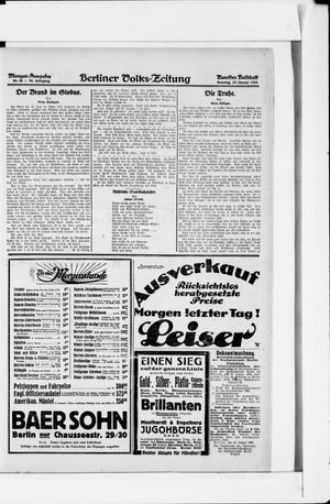 Berliner Volkszeitung vom 15.01.1922