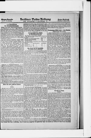 Berliner Volkszeitung vom 17.01.1922