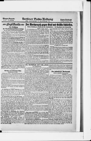 Berliner Volkszeitung vom 20.01.1922