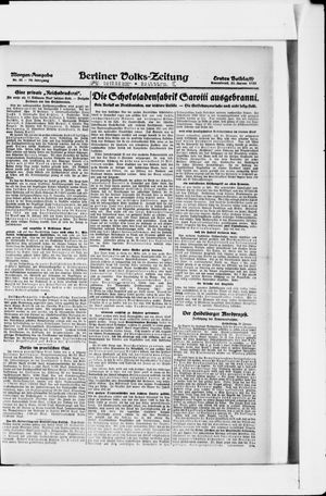 Berliner Volkszeitung on Jan 21, 1922