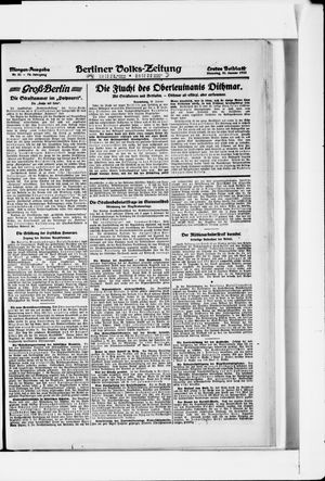 Berliner Volkszeitung vom 31.01.1922