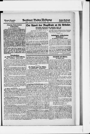 Berliner Volkszeitung vom 05.02.1922