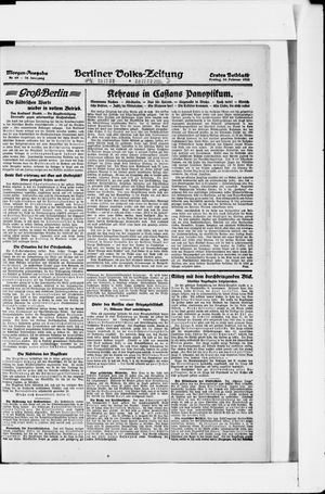 Berliner Volkszeitung vom 10.02.1922