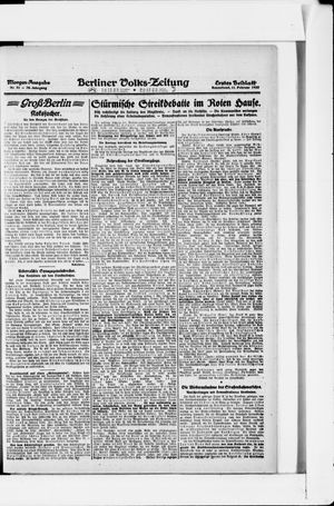 Berliner Volkszeitung vom 11.02.1922