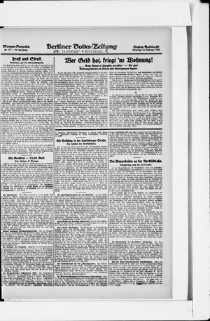 Berliner Volkszeitung vom 14.02.1922