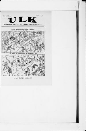 Berliner Volkszeitung vom 18.02.1922