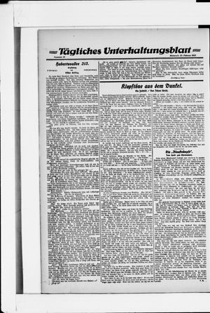 Berliner Volkszeitung vom 22.02.1922