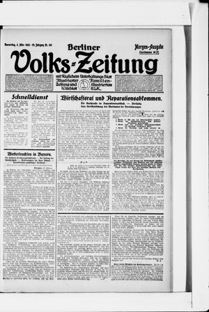 Berliner Volkszeitung vom 02.03.1922