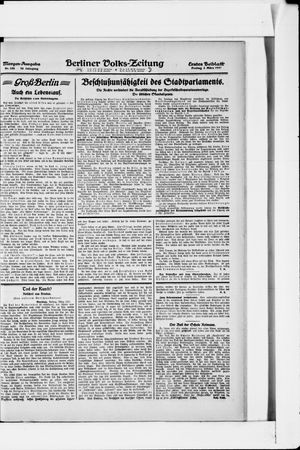 Berliner Volkszeitung vom 03.03.1922