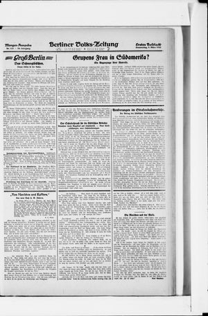 Berliner Volkszeitung vom 09.03.1922