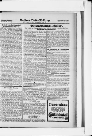 Berliner Volkszeitung vom 22.03.1922