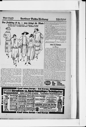 Berliner Volkszeitung vom 16.04.1922